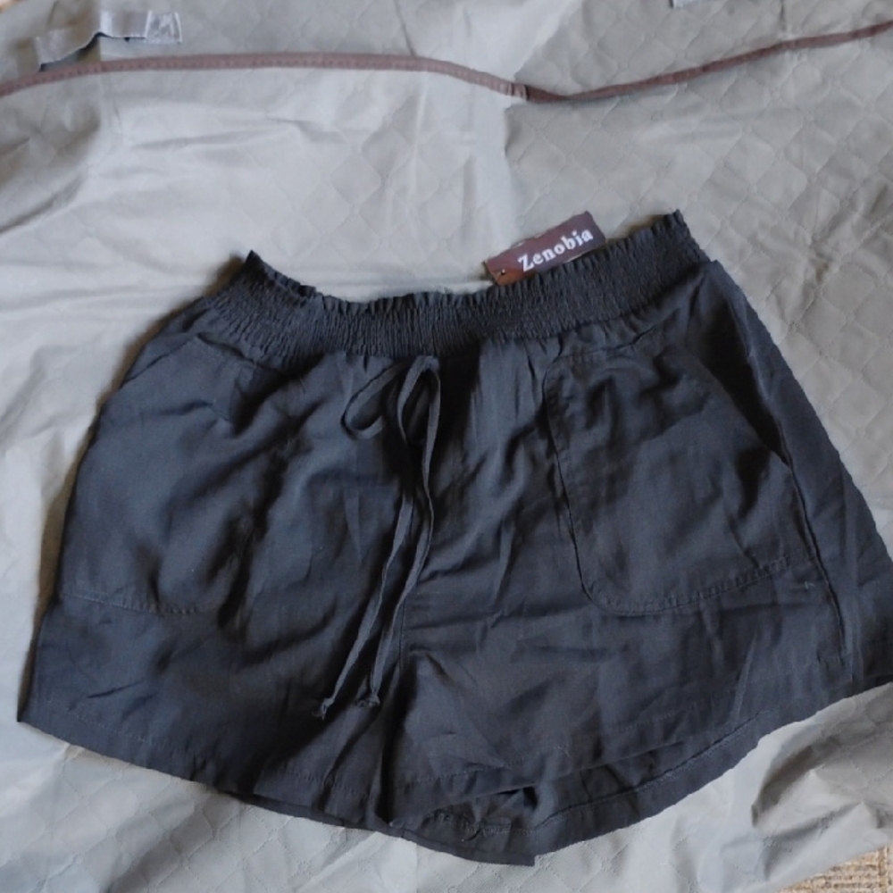 Zenobia Women's Charcoal Athletic Shorts